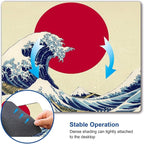 Gaming Mouse Pad, Japanese The Great Wave Off Kanagawa Mouse Pad Non-Slip - Image 6