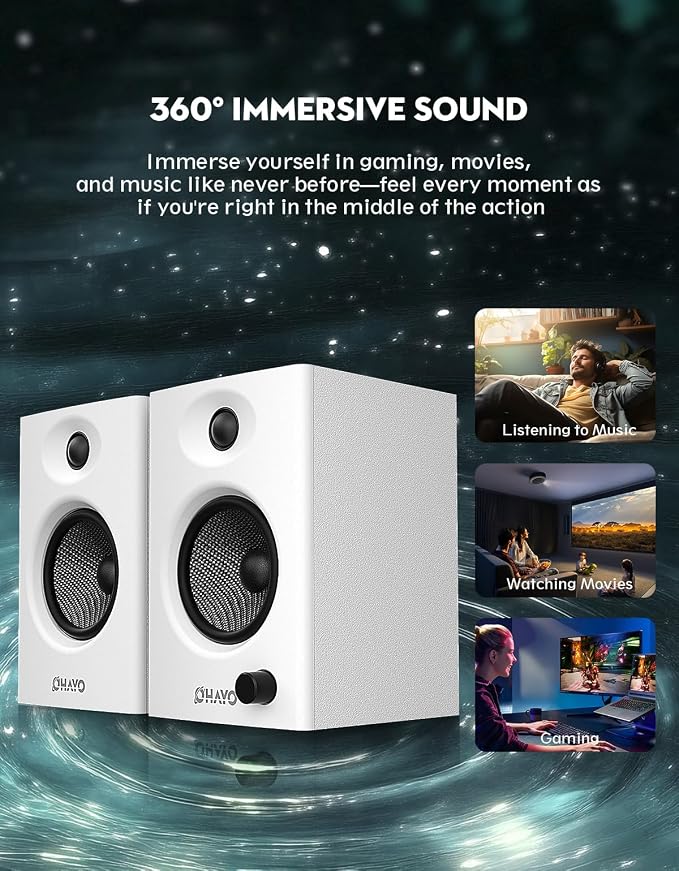 OHAYO 60W Computer Speakers for Gaming and Music, Active Bluetooth 5.3 - Image 5