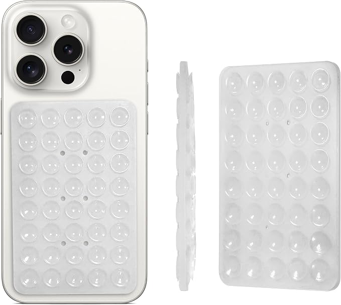 2PACK Silicone Double Sided Suction Phone Case Mount, Detachable Hands Free & - Image 2
