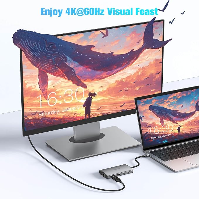 RSHTECH 9-in-1 USB C Hub Multiport Adapter - Image 4
