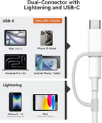 SD Card Reader for iPhone iPad Built-in Lightening & USB-C Dual Connectors Card - Image 5