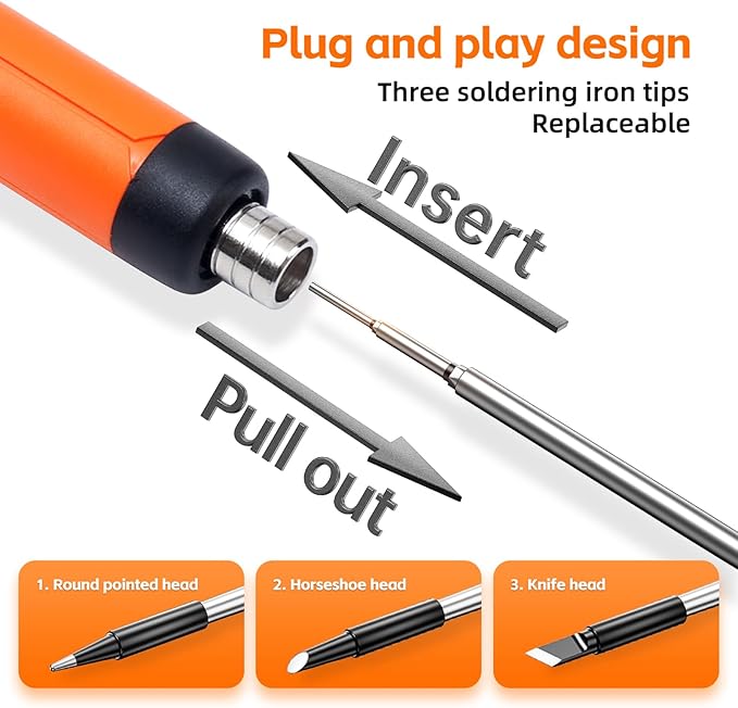 Rechargeable Soldering iron Kit, 1000mah USB Wireless Electric Soldering - Image 3