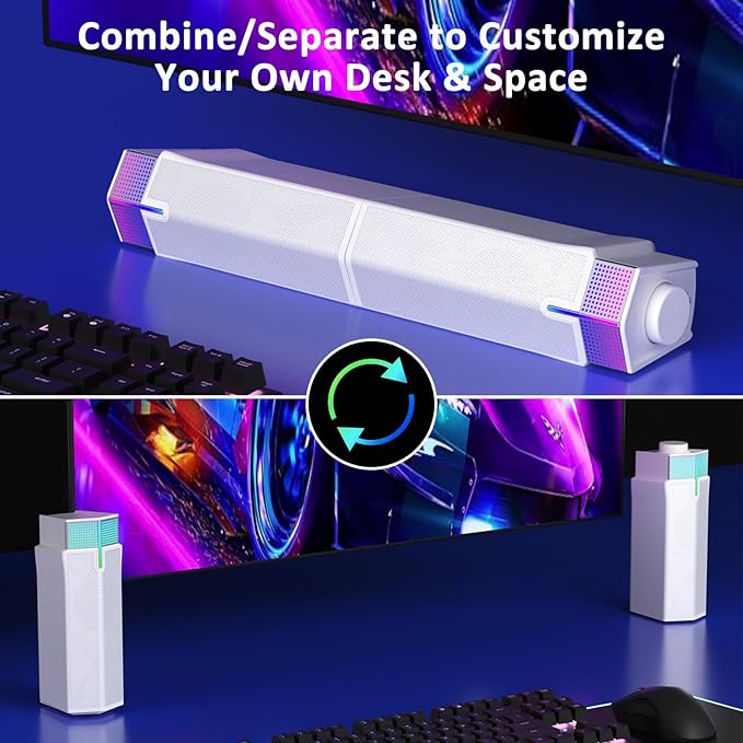 Jeecoo M20 Bluetooth Computer Speakers - Image 2