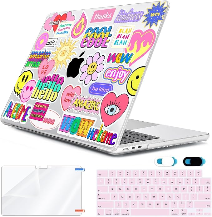 Compatible with MacBook Air 13 inch Case 2025 2024-2022 M4 A3240 M3 A3113 M2 by HOHAIYOO