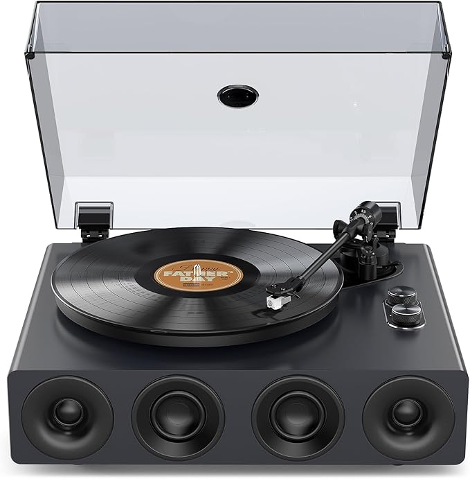 1 by ONE High Fidelity Record Player, All-in-One Turntable by 1byoneProductInc