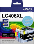 LC406XL Ink Cartridges for Brother Printer Replacement for Brother LC406 Ink by Gagalay