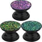 3 Pack Fashionable Clear Glitter Expandible Collapsible Moblile Phone Grip by HighQualityFlagship