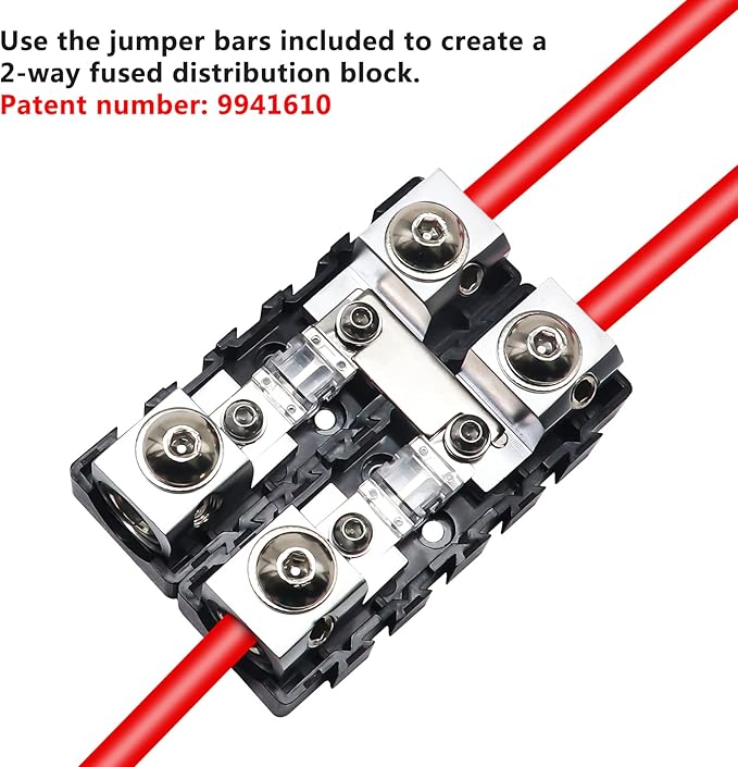 RECOIL MFHA-2 2 Packs Fuseholder 0/2/4 Gauge Modular Inline ANL & Mini-ANL Fuse - Image 4