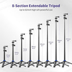 Selfie Stick Tripod for Gopro Camera, Portable Lightweight Camera Tripod for - Image 5