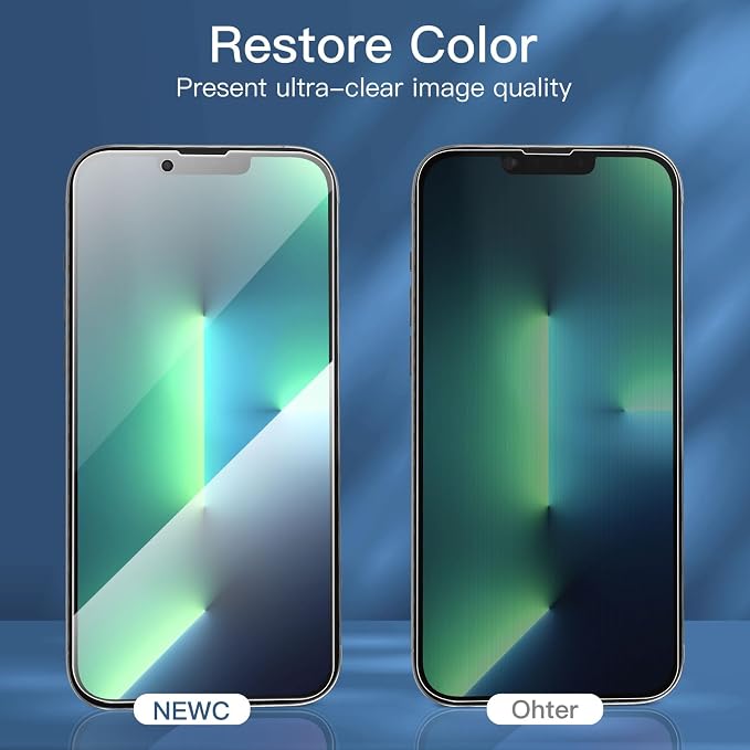 NEW'C 3 Pack Privacy for iPhone 13 Pro Max, iPhone 14 Plus Screen Protector - Image 7