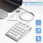 Wired Numeric Keypad USB-C & USB-A - Image 2