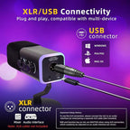 VCOM XLR/USB Gaming Microphone for PC, Dynamic Computer Mic for Streaming - Image 2