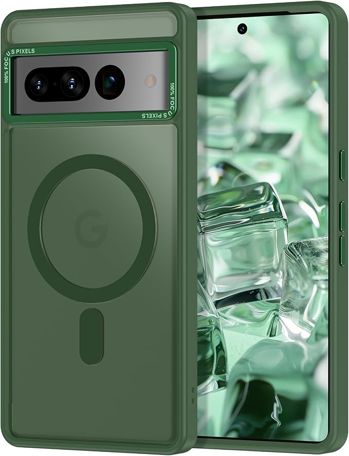Magnetic for Google Pixel 7 Pro Case, Shockproof Slim Translucent Matte by Casehas