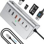 USB C Hub Ethernet, 10Gbps USB Docking Station 10-in-1 by intpw