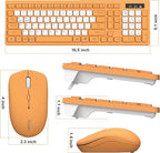 Wireless Keyboard and Mouse Combo, Full-Sized Wireless Keyboard and Adjustable - Image 9