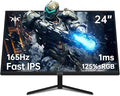 KTC 24 inch Monitor, Fast IPS 1080p 144Hz 165Hz 1ms, 125.25% sRGB, Borderless by KTC
