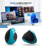 Vassink Ergonomic Mouse, Rechargeable Wireless Mouse Right Handed Small Mouse - Image 5