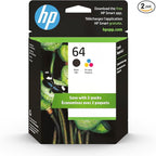 HP 64 Black & Tri-Color Ink Cartridges by HP