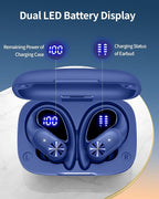 PocBuds Bluetooth Headphones Wireless Earbuds 80hrs Playtime Wireless Charging - Image 3