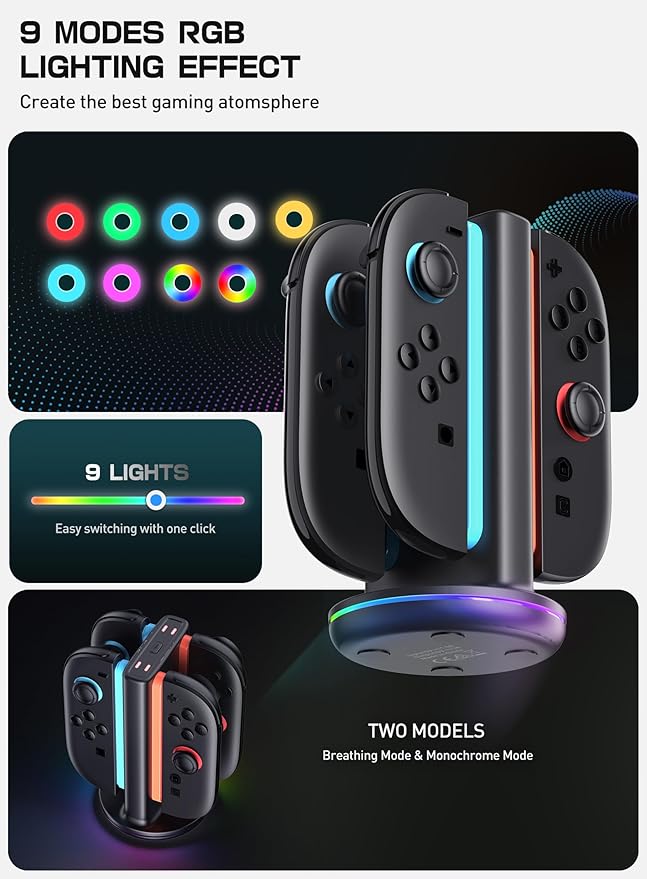 SUPCASE Charging Dock for Nintendo Switch 2 Joy Con, Magnetic Controller Fast - Image 5