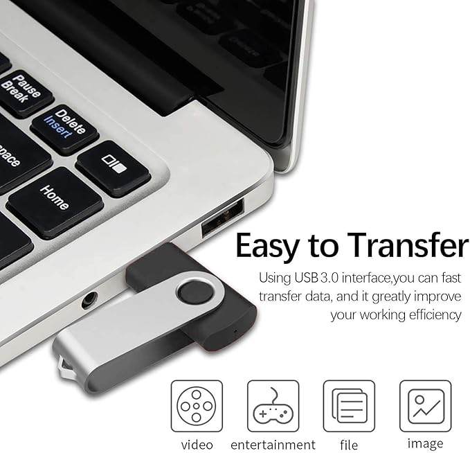 TOPESEL 5 Pack 64GB USB 3.0 Flash Drive Memory Stick Thumb Drives - Image 3