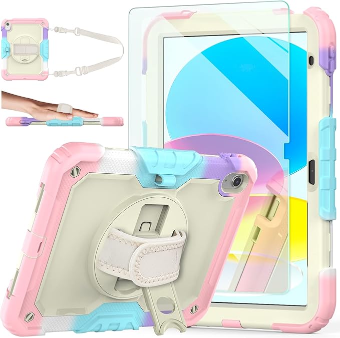 Ambison Case for iPad A16 11th/10th Generation 11"/10.9'' 2025/2022, Heavy Duty by Ambison