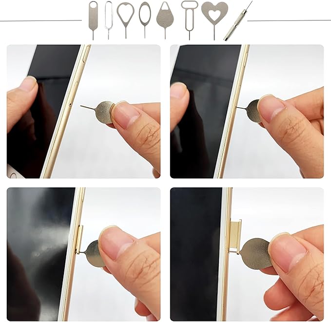 SIM Card Tool Kit with Eject Pins 16 Pcs Tray Openers Needle Ejector - Image 6