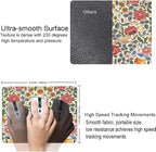 Mouse Pad, Floral Mouse Pad, Square Mouse Mat Waterproof Mousepad Non-Slip - Image 5