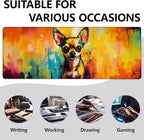 Colorful Chihuahua Large Mouse Pad, Gaming Mouse Pad, Keyboard Mat, Non-Slip - Image 2