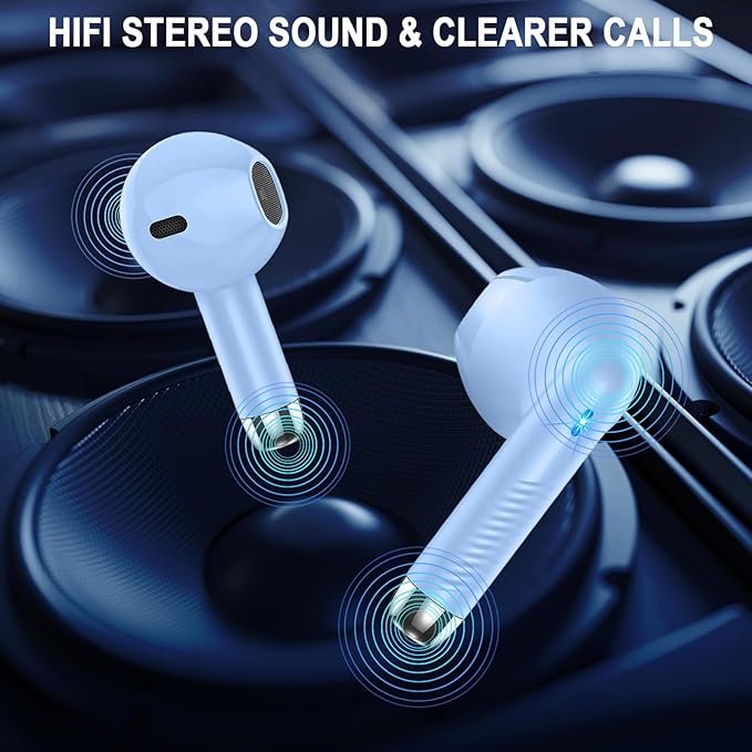 Wireless Earbuds, 40H Playback Mini Case IP7 Waterproof Sports Earphones - Image 6