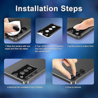 for Samsung Galaxy S24 Plus Camera Lens Protector, Individual Metal Ring - Image 6