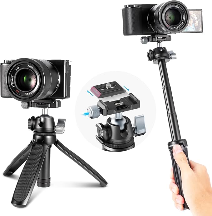 ULANZI MT-47 Camera Tripod Aluminum Alloy Mini Travel Phone Tripod Stand by ulanzi