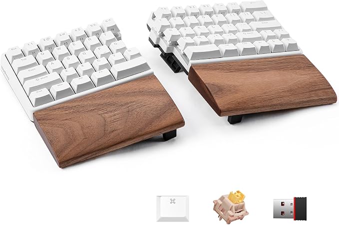 Wireless Ergonomic Split Mechanical Keyboard by NocFree