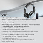Wireless Bluetooth Headphone Over Ear, 3.5mm Audio Device, Wired and Wireless - Image 6