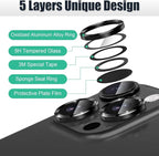 AGVEE 3+3 6 Pack for iPhone 16 Pro 6.3" / 16 Pro Max 6.9" Camera Lens Cover - Image 7