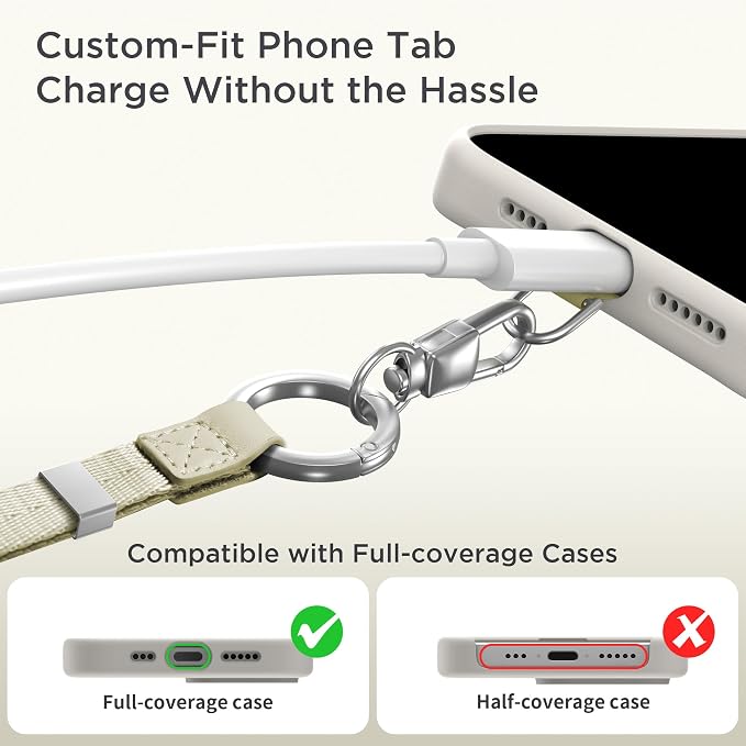 Phone Lanyard 2 in 1, Anti Theft Phone Strap Crossbody - Image 5