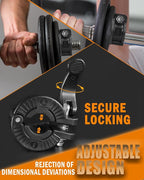 MAXRICH Barbell Clamp 1 inch Multiple Sizes & Adjustable Weight Clips - Image 3