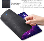 Mouse Pad, Galaxy Mouse Pad Custom Design, Square Waterproof Mouse Pad Non-Slip - Image 2