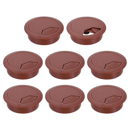 uxcell 8 Pcs 53mm Desk Grommet, Plastic Cable Hole Cover, Wire Cord Cable by uxcell