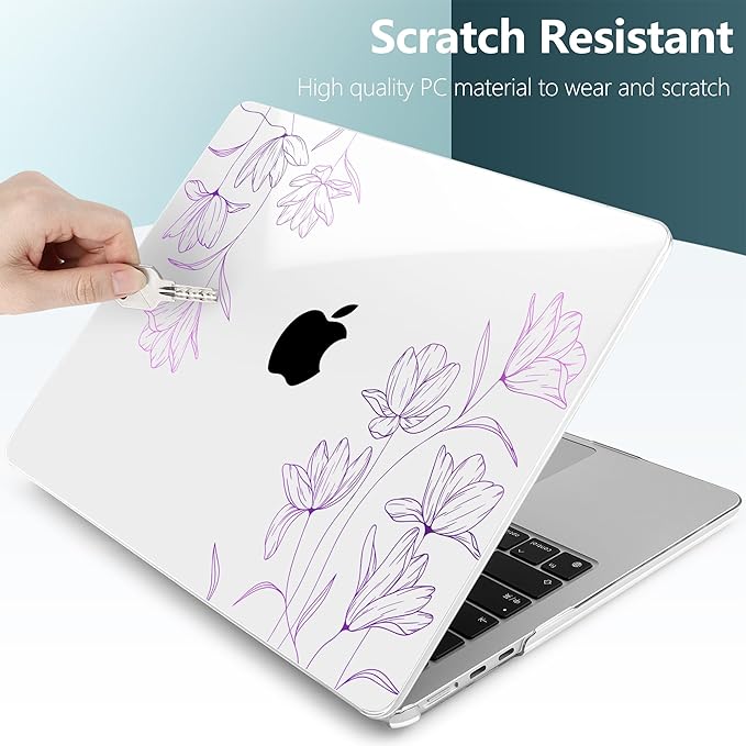 TWOLSKOO Compatible with M4 MacBook Air 13.6 inch Case 2025-2022 Release M4 - Image 4
