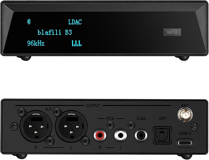 B3 Professional XLR Bluetooth v5.1 Music Receiver, LDAC & aptX HD Streamer by blafili