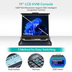 MT-VIKI 19'' LCD KVM Console, 16 Port VGA KVM Switch - Image 3