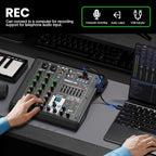 4 Channel Audio Interface DJ Mixer - Image 6