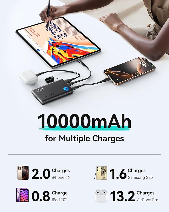 INIU 45W Fast Charging Portable Charger, 40% Smaller 10000mAh - Image 9