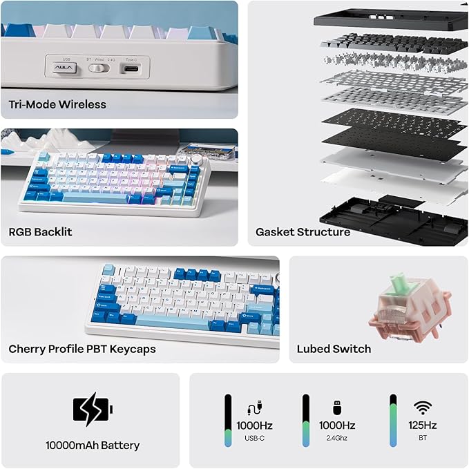 EPOMAKER x Aula F75 Ultra Wireless Gaming Keyboard - Image 3