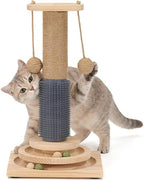4-in-1 Solid Wood Cat Scratching Post by Unknown