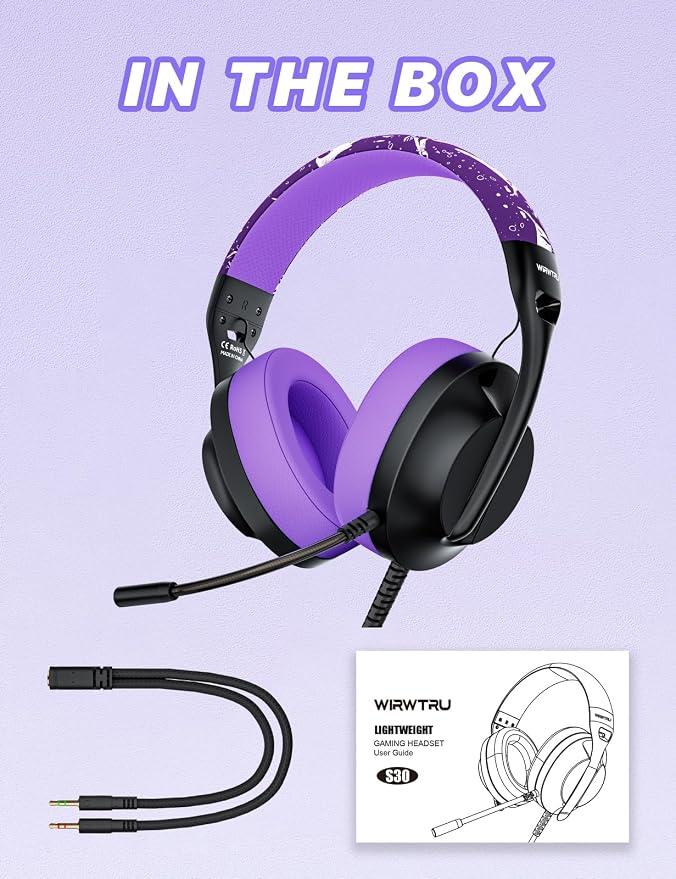 S30 Gaming Headset with Microphone, 198g Lightweight Design, Wired Gaming - Image 7