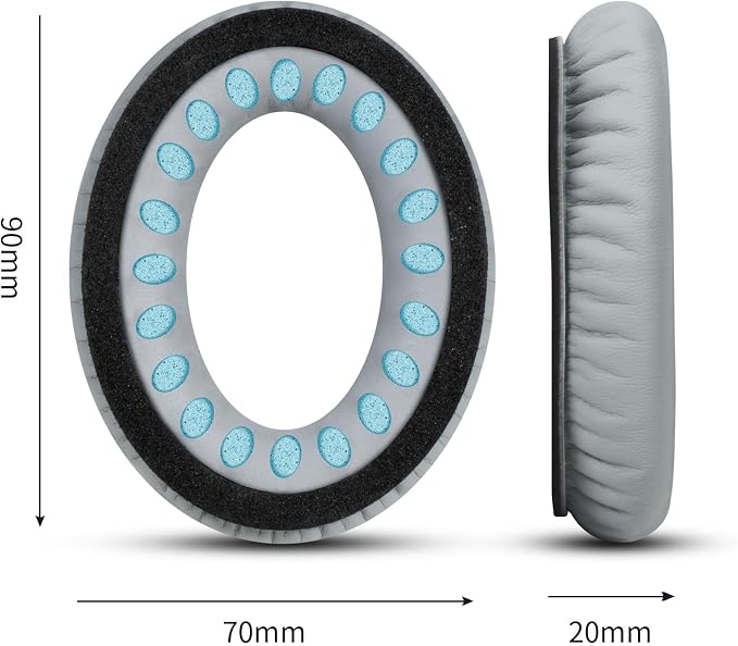Headphones Replacement Ear Pads, Protein Leather earpad Cushions - Image 3