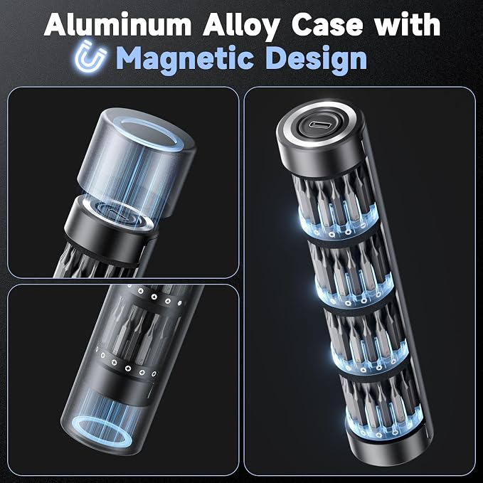 65-IN-1 Mini Electric Screwdriver Cordless, Precision Screwdriver Magnetic Bits - Image 6