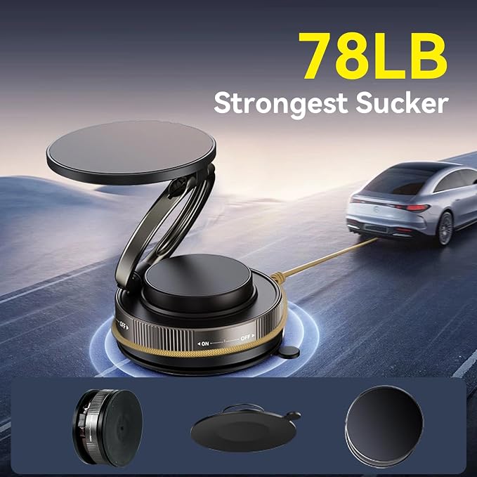 Upgraded 360° Nano Gel Vacuum Magnetic Car Phone Holder Ultra Strong Suction - Image 5